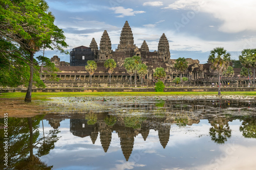 Enjoying a beautiful sunny day in Angkor Wat Temple - Siem Reap  Cambodia
