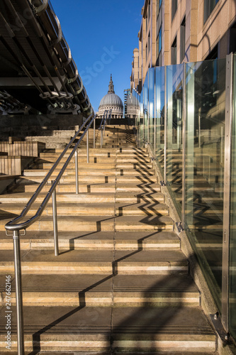 Fototapeta Naklejka Na Ścianę i Meble -  Steps Leading up to St. Pauls Cathedral