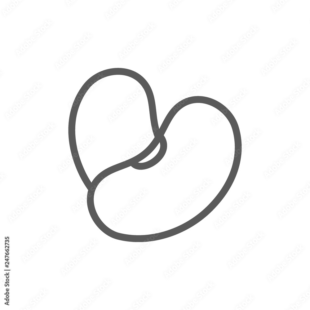 Beans line icon. Beans line icon.
