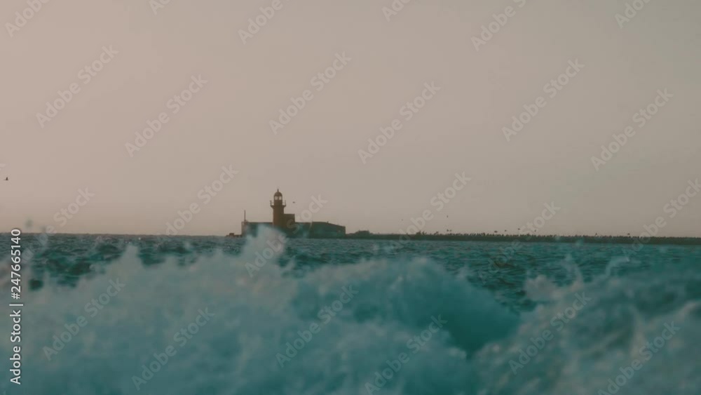 Navigation System. Lighthouse. Storm. Navigation System. Lighthouse. Storm.