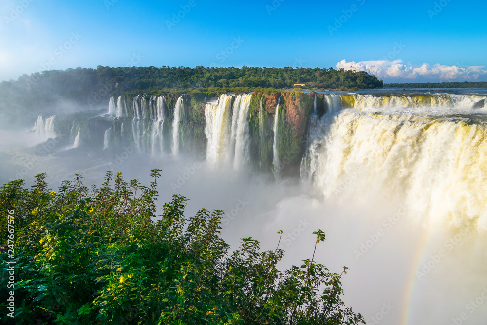 The spectacular Devil's Throat in Iguazu Falls - Puerto Iguazu, Argentina