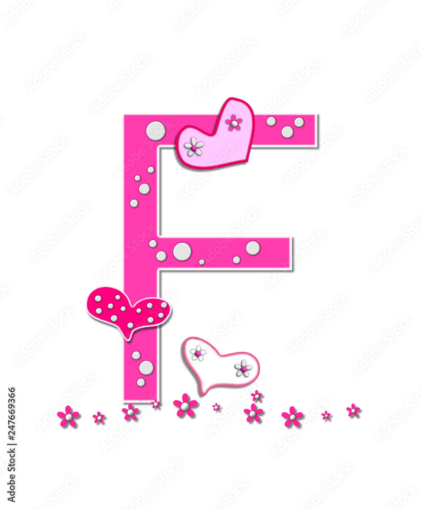 Alphabet Heartfull F Alphabet Heartfull F