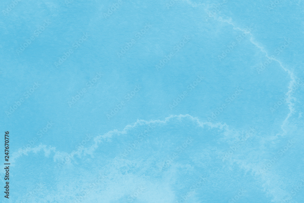 Watercolor blue texture with abstract washes and brush strokes on the white paper background. Digital paper background. Watercolor blue texture with abstract washes and brush strokes on the white paper background. Digital paper background.