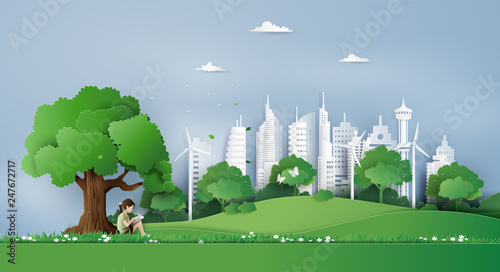 Eco and environment concept  with children