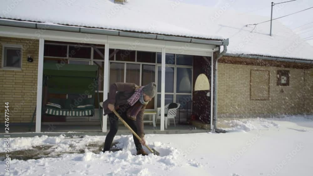 custom made wallpaper toronto digitalman cleaning shovelling fresh snow in yard 