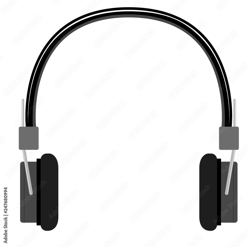 Isolated dj headphones image. Vector illustration design Isolated dj headphones image. Vector illustration design