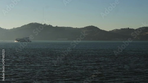 Cacilheiro boat in the Feio's river photo