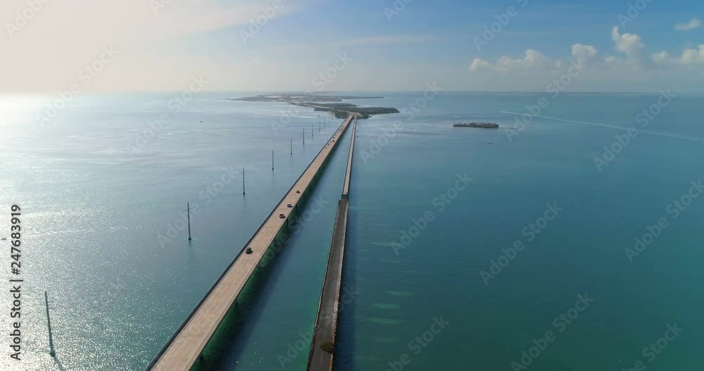 Aerial view of Seven Miles Bridge, Florida Keys, USA Aerial view of Seven Miles Bridge, Florida Keys, USA