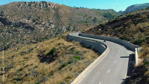 DJI SPARKS - 24fps - HD 
Smooth footage of moped riding in the moutains of Spain.
The namn of the rider is Tobias.
(Perfect for commercial or shortfilm) photo