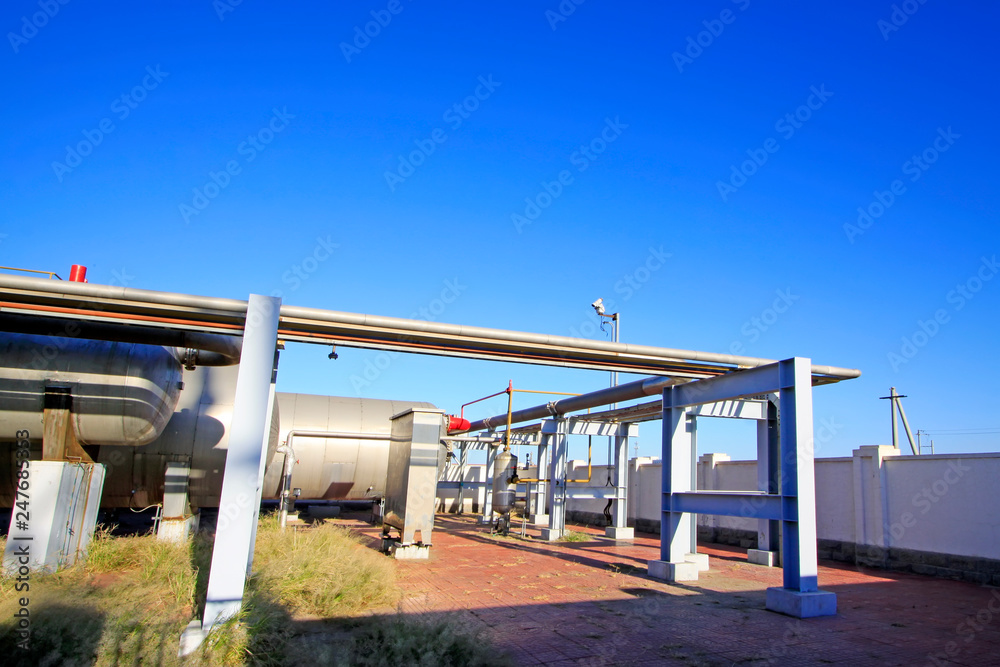 Oil storage and transportation facilities in an oilfield Oil storage and transportation facilities in an oilfield
