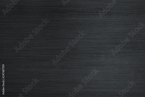 Brushed metal texture background. Stainless black steel photo