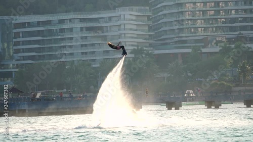 beach flyboarding photo