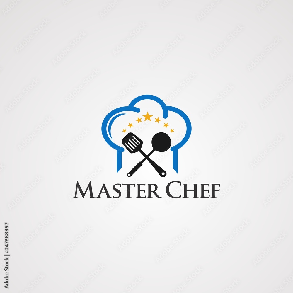 master chef logo vector, icon, element, and template master chef logo vector, icon, element, and template