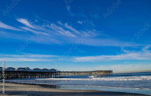Wispy Clouds Over Crystal Pier