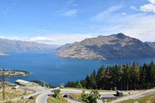The lake in Queenstown New Zealand