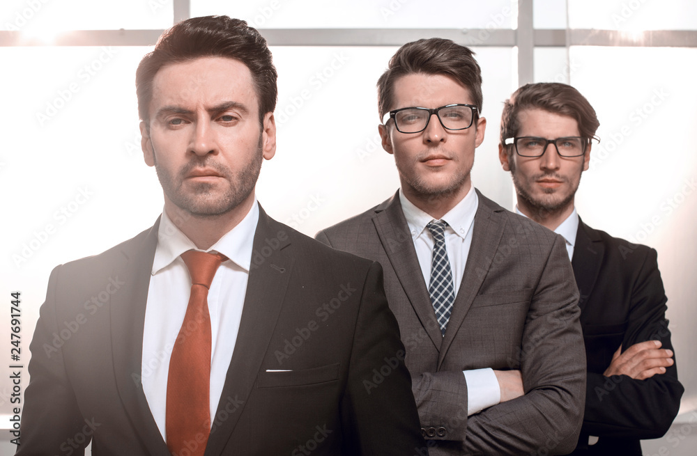 close up.a group of confident business people close up.a group of confident business people