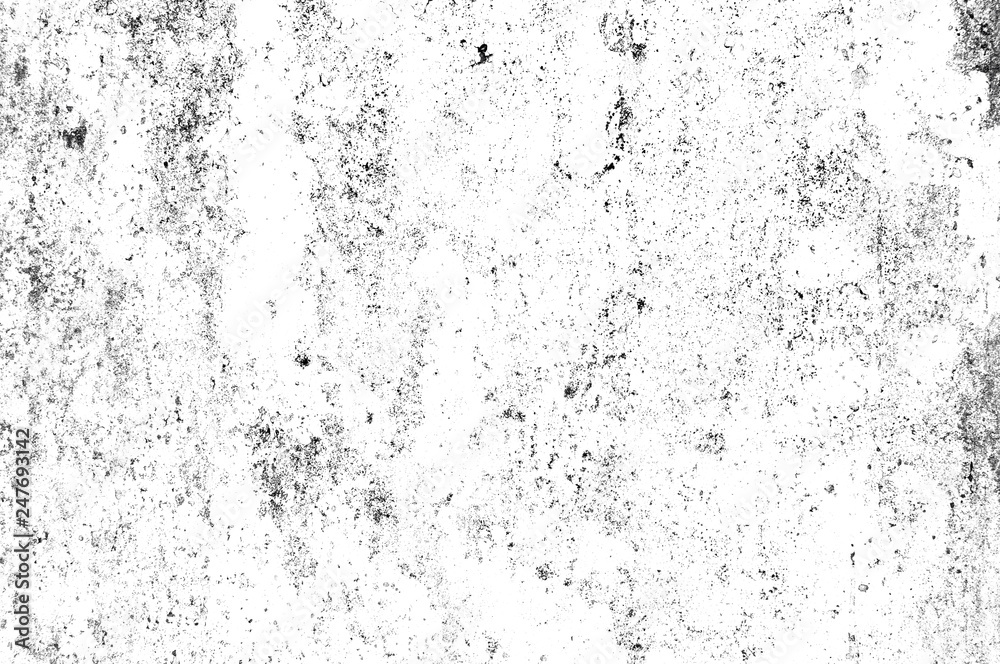 Texture black and white abstract grunge style. Vintage abstract texture of old surface. Pattern and texture of cracks, scratches and chip.