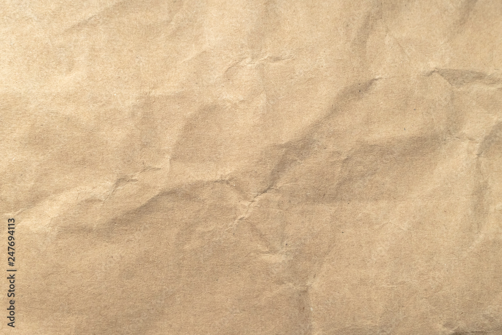 Brown crumpled paper texture background. Brown crumpled paper texture background.