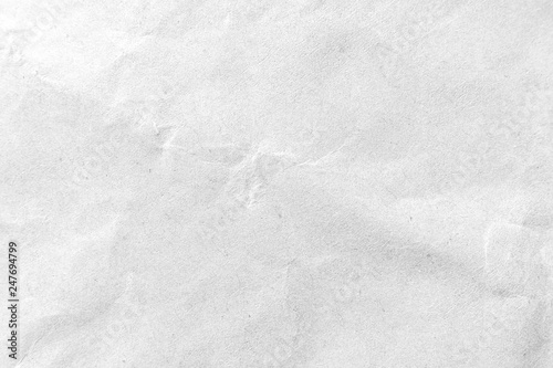 White crumpled paper texture background. Close-up.
