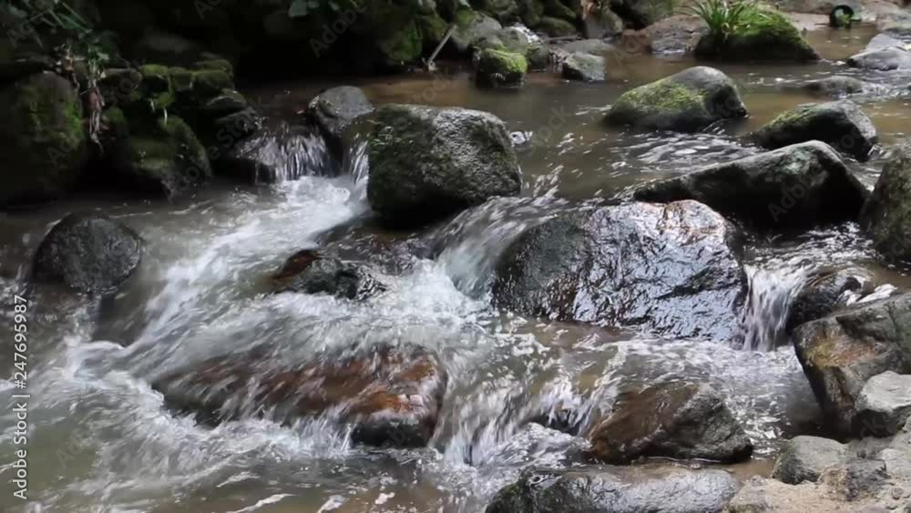 Waterfalls that flow in streams. Waterfalls that flow in streams.