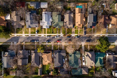 Birds Eye view of Mistletoe Heights in Fort Worth photo