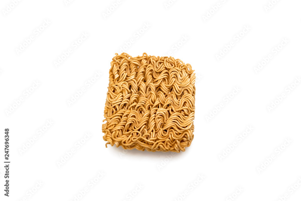 Instant noodles isolated on a white background. Instant noodles isolated on a white background.