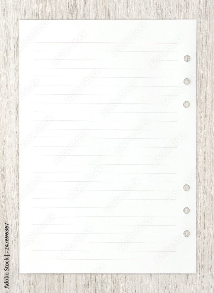 White paper sheet on wood texture for business background. White paper sheet on wood texture for business background.