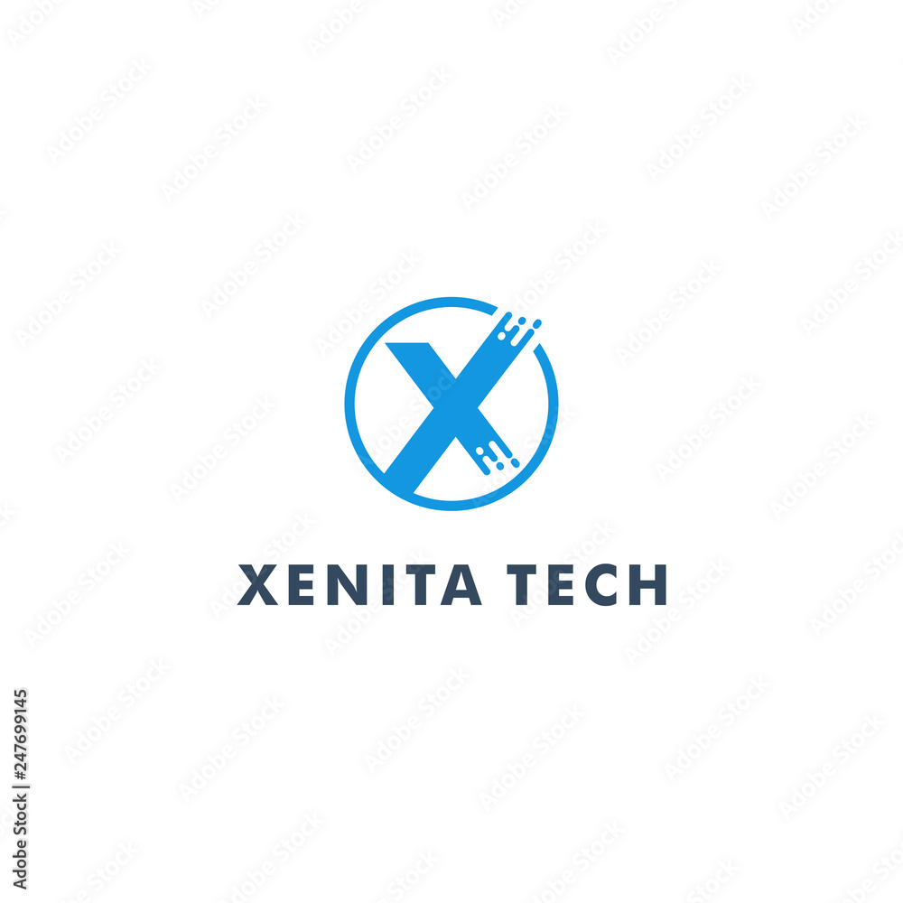 Letter X logo template, Technology icon design vector Letter X logo template, Technology icon design vector