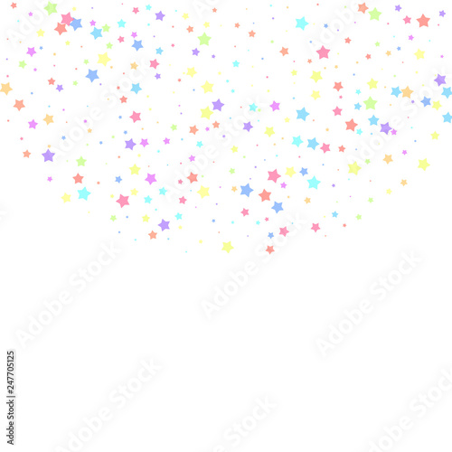 Festive confetti. Celebration stars. Colorful star