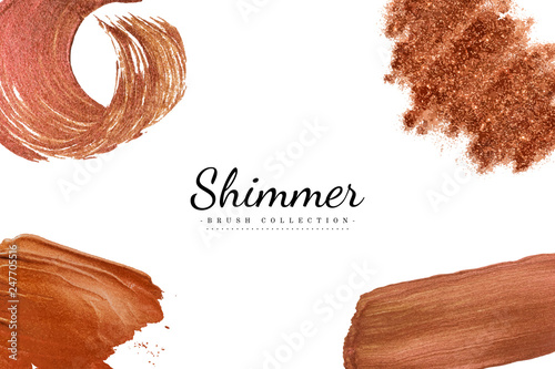 Bronze brush strokes collection