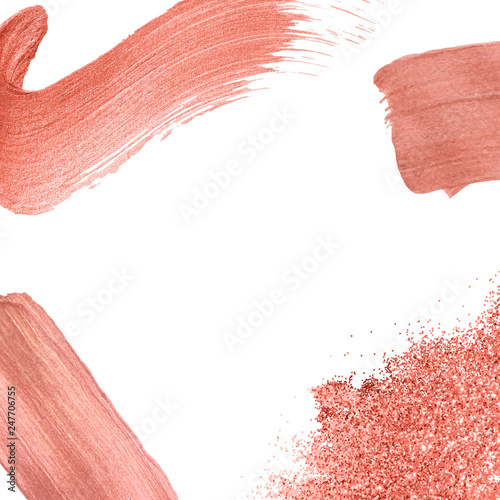 Pink brush strokes collection