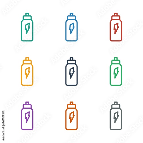 energetic drink icon white background