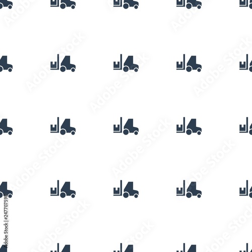 forklift icon pattern seamless white background