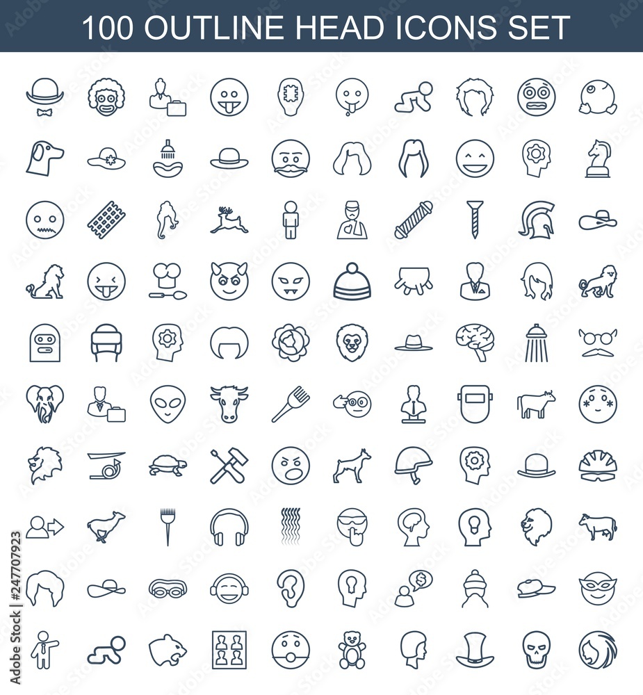 100 head icons 100 head icons