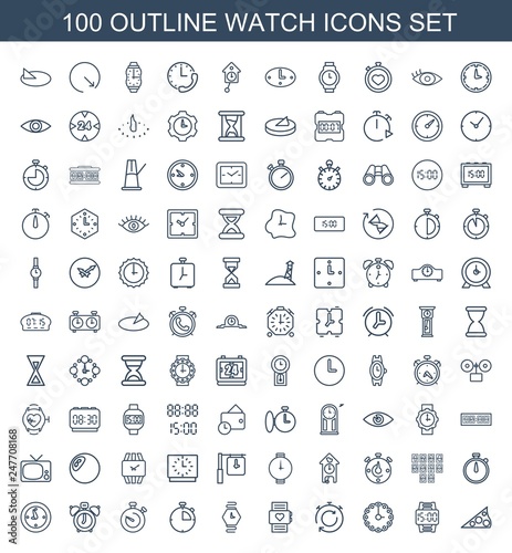 100 watch icons