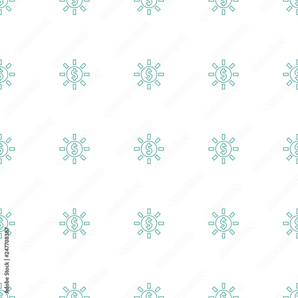 dollar in sun icon pattern seamless white background dollar in sun icon pattern seamless white background