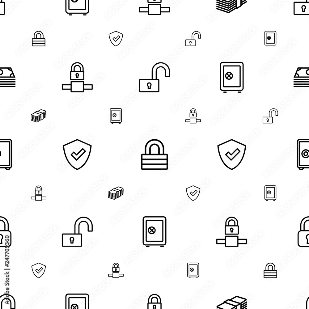 safe icons pattern seamless white background safe icons pattern seamless white background