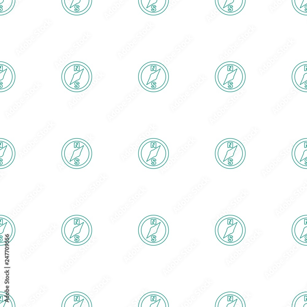 compass icon pattern seamless white background
