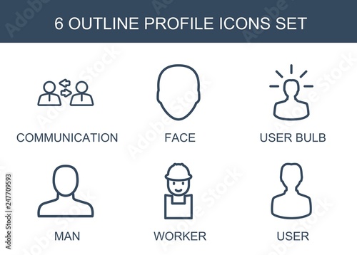 6 profile icons