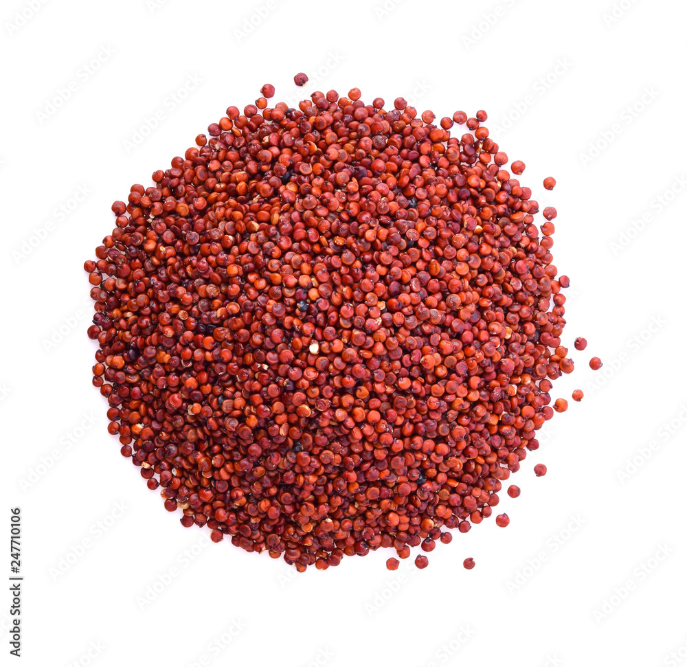 quinoa seeds on white background quinoa seeds on white background