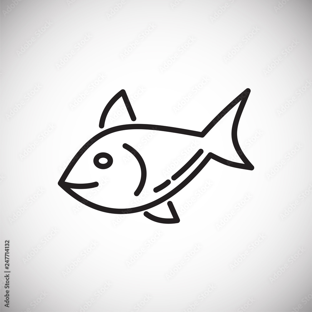Seafood line icon on white background for graphic and web design, Modern simple vector sign. Internet concept. Trendy symbol for website design web button or mobile app Seafood line icon on white background for graphic and web design, Modern simple vector sign. Internet concept. Trendy symbol for website design web button or mobile app
