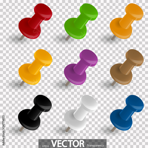 pin needles colored