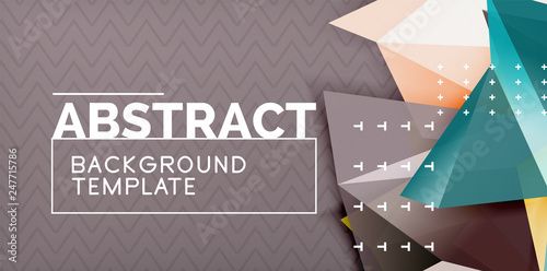 Triangular low poly background design