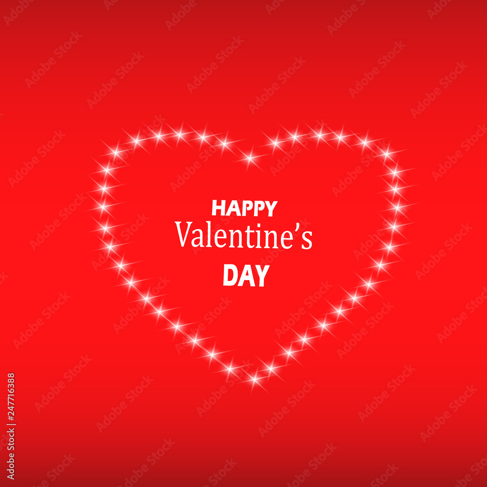 Beautiful Hearts on red background. Beautiful Hearts on red background.