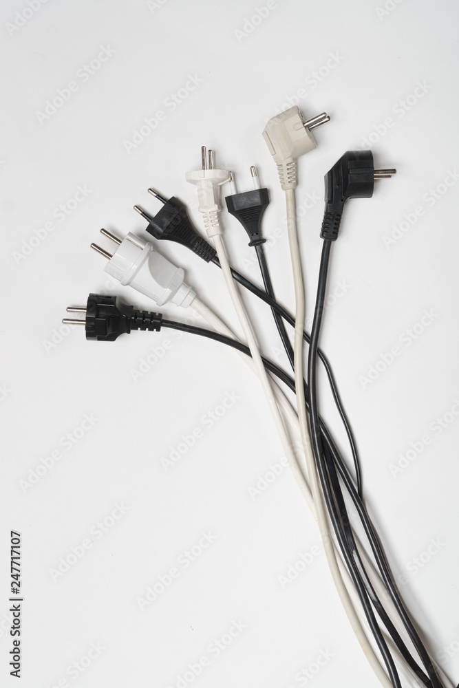 Electric cord with plug in the form of bouquet