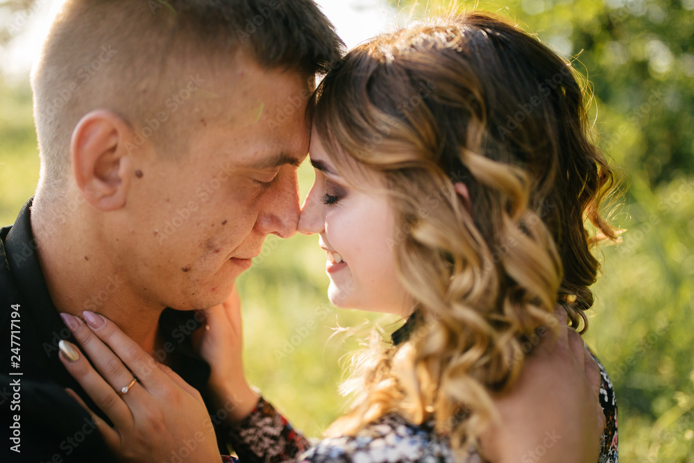 Portrait of a happy young couple enjoying a day in the park together Portrait of a happy young couple enjoying a day in the park together