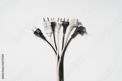Electric cord with plug in the form of bouquet