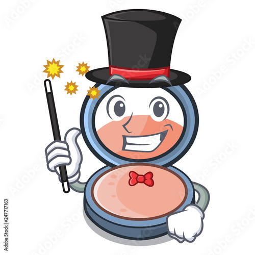 Magician blush is isolated with the cartoons