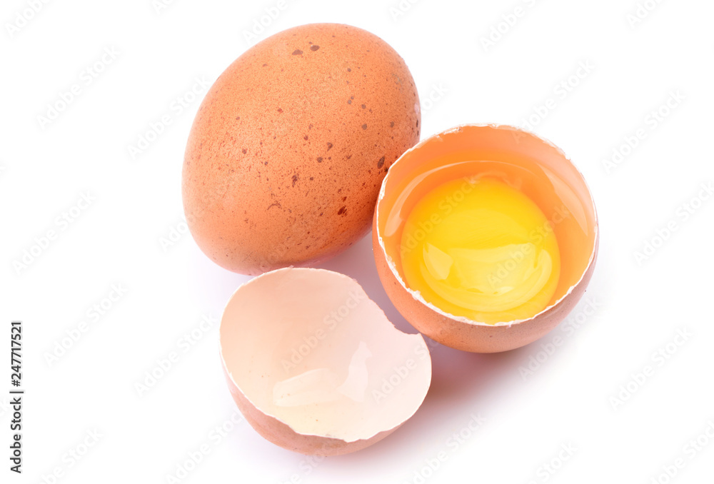 Eggs in isolated white background Eggs in isolated white background