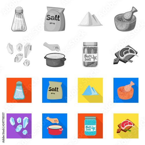 Vector illustration of cooking and sea symbol. Set of cooking and baking   stock symbol for web.